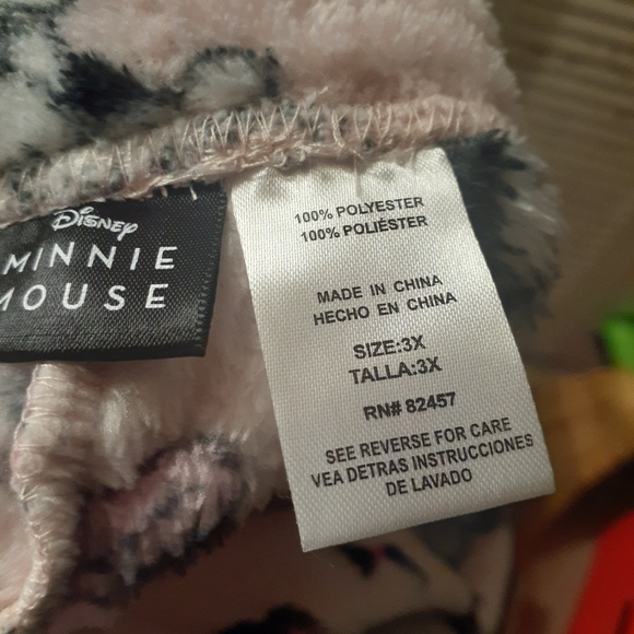 Nwt never worn Disney minnie mouse pink pajama pants 3x - Picture 3 of 4
